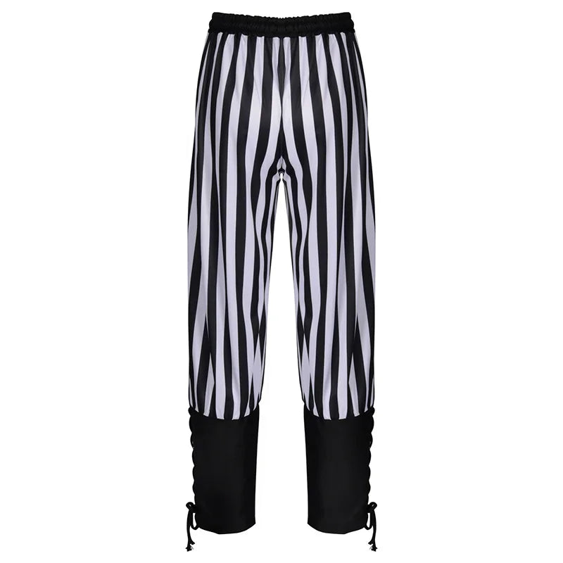 Steampunk damen hose gestreift