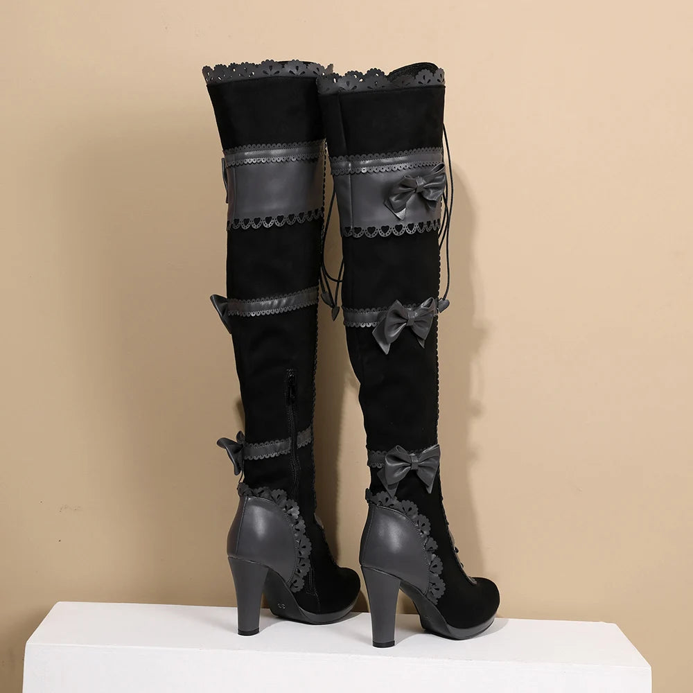 Steampunk stiefel damen