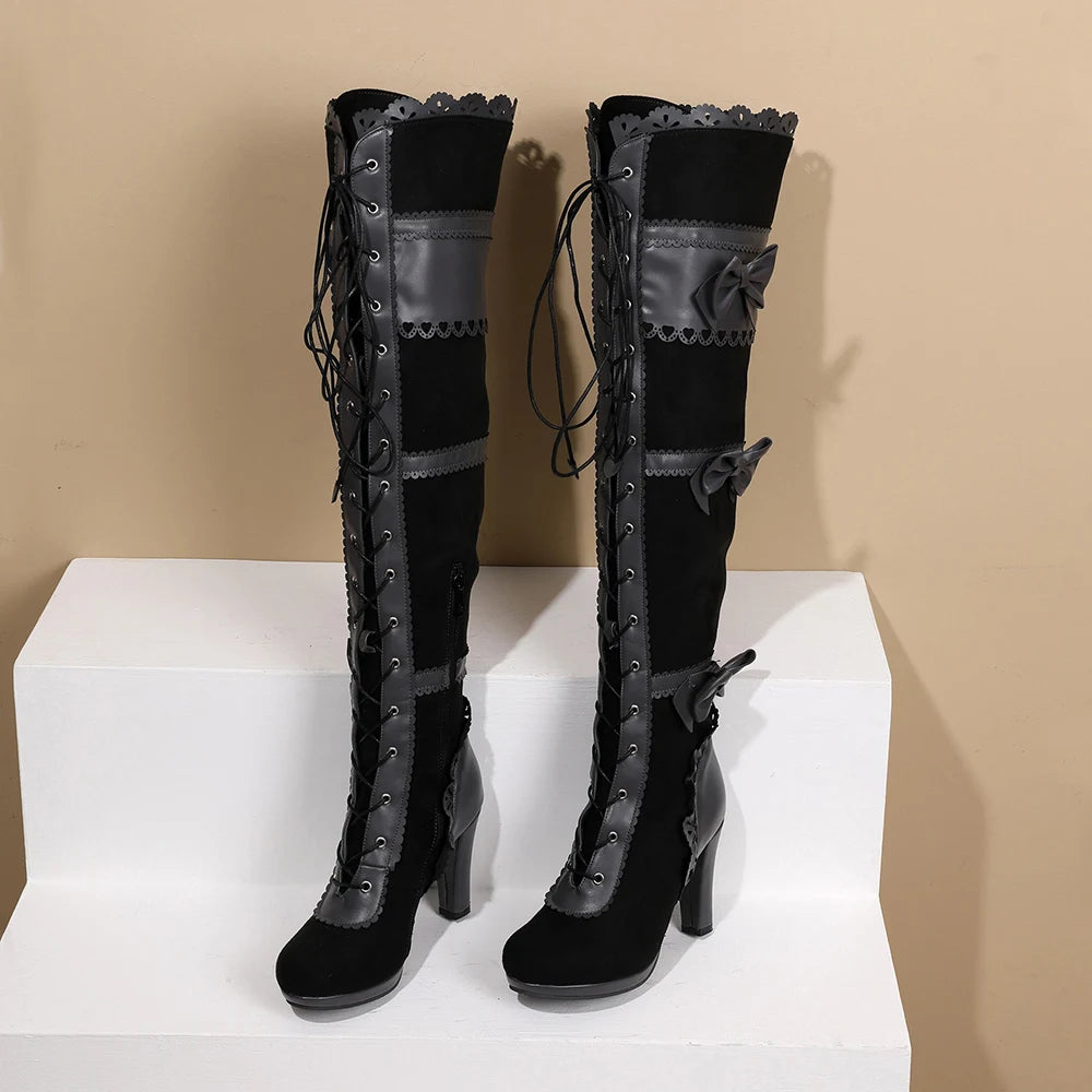 Steampunk stiefel damen