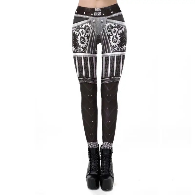 Steampunk hose damen gold