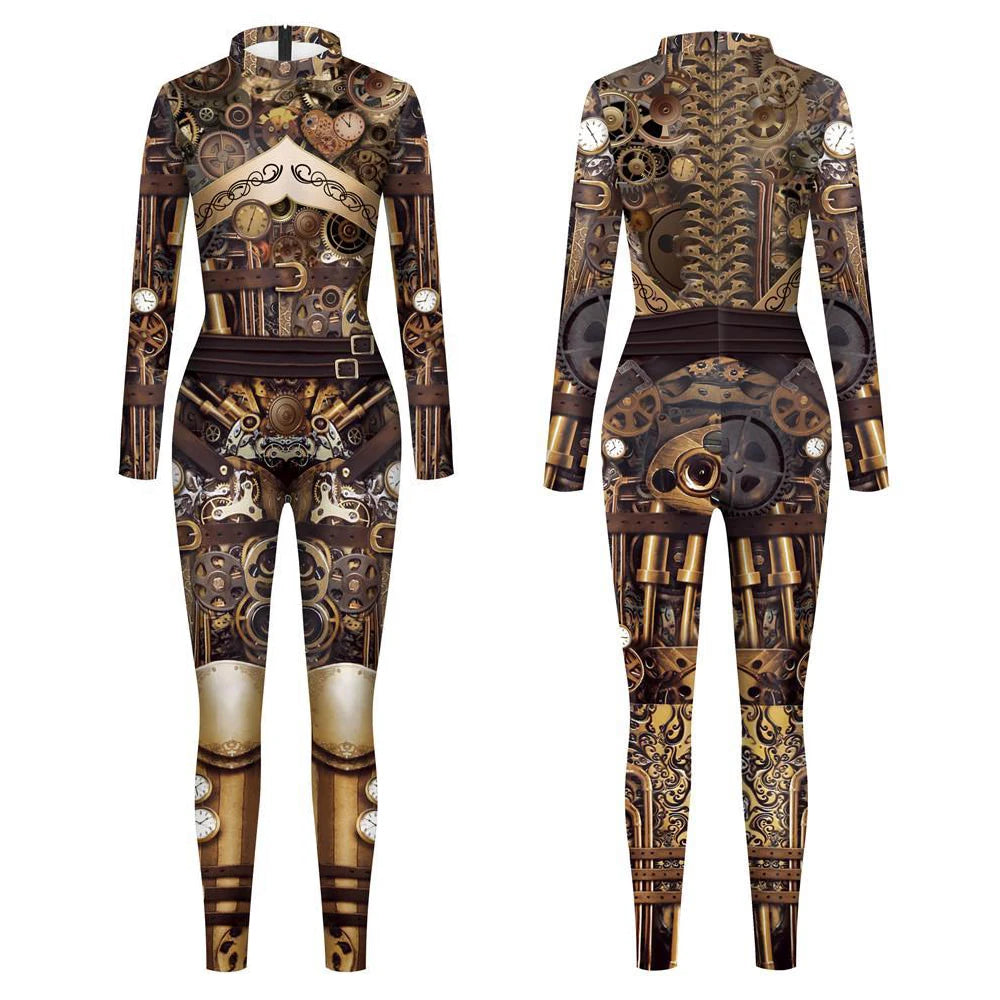 Steampunk mech suit