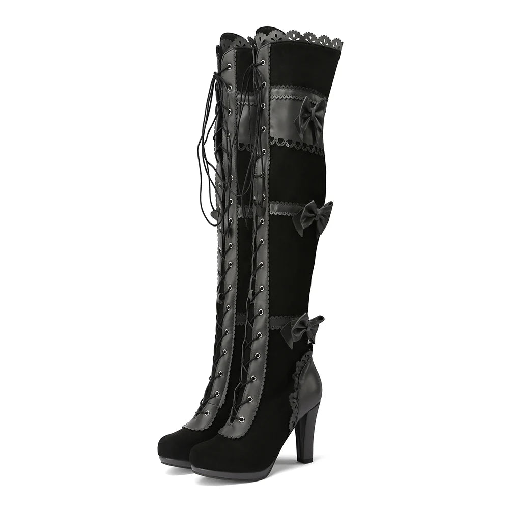 Steampunk stiefel damen