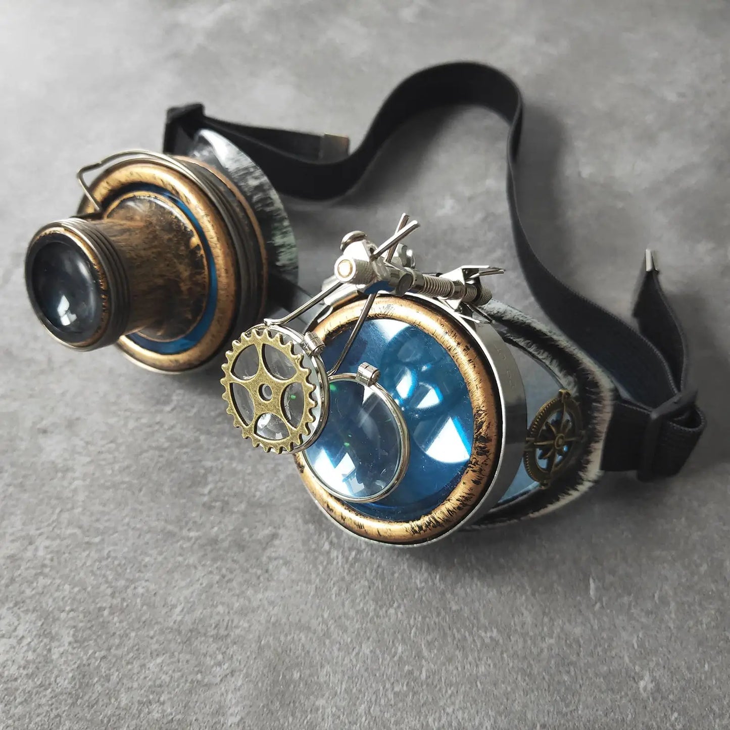 Steampunk brille gold