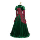 Green steampunk dress