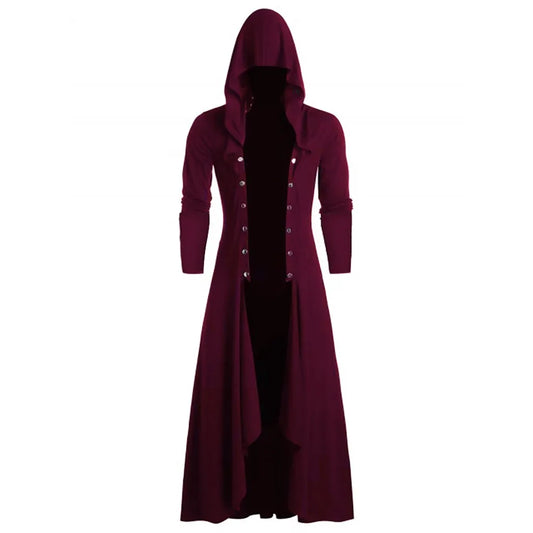 Mens steampunk long coat