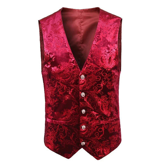 Steampunk jacke rot