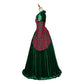 Green steampunk dress