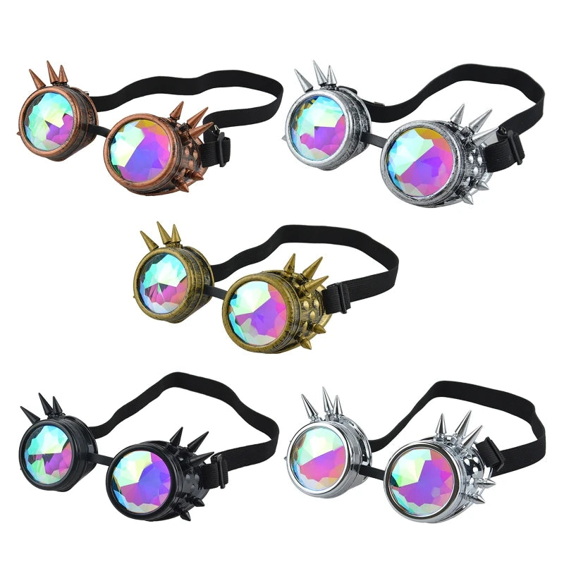 Kaleidoscope steampunk goggles