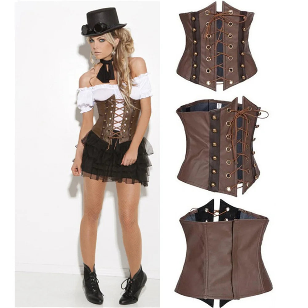 Steampunk kostüm damen braun