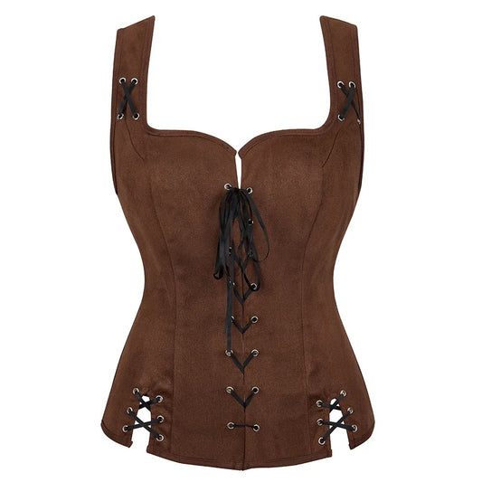 Steampunk jacke damen brau